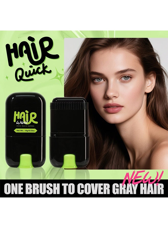 Smile One-time use hair covering hair styling stick with 15g hair wax, does not damage the scalp. Hair styling stick for physical hair covering, color cream 01#black - Image 3